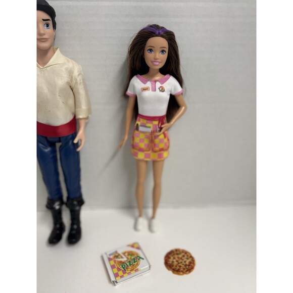 3 Piece Doll Lot Batgirl, Eric Little Mermaid & Skipper Pizzeria Waitress - Picture 3 of 6
